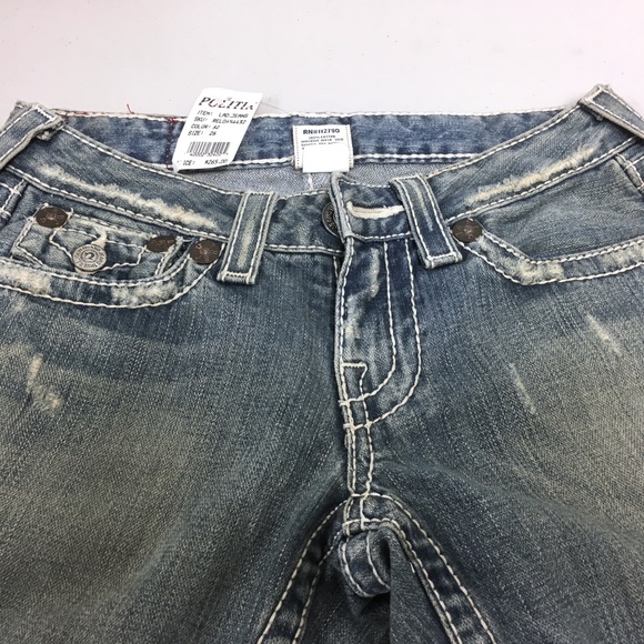 True Religion Joey big T denim jeans flare 26 x 34